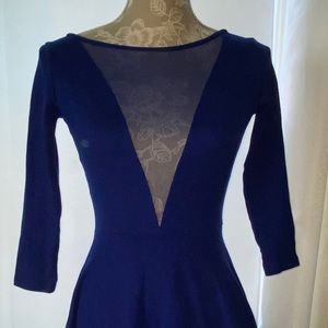 Blue Backless Dress